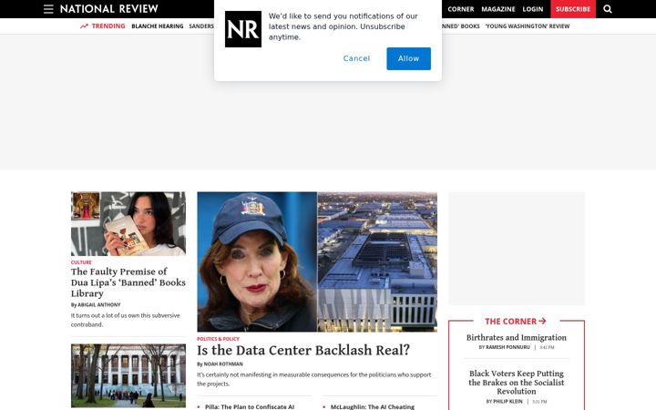 Captura de pantalla de nationalreview.com