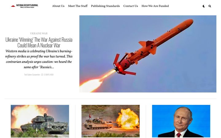 Screenshot of nationalsecurityjournal.org