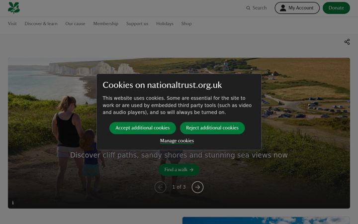 Screenshot of nationaltrust.org.uk