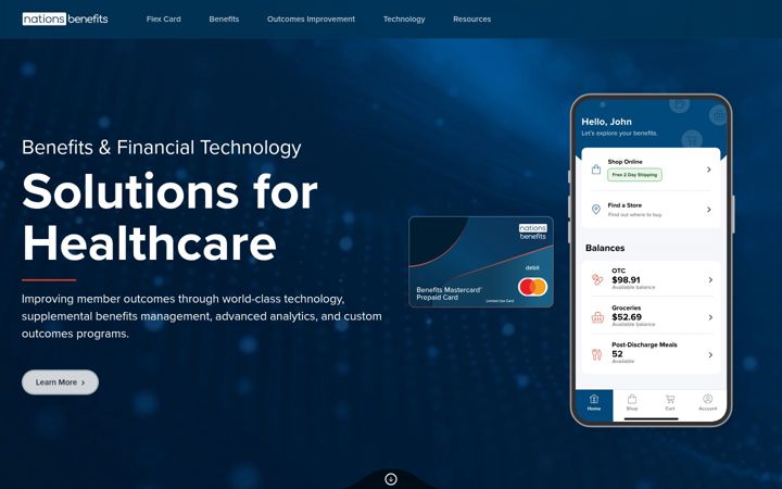 Screenshot of nationsbenefits.com