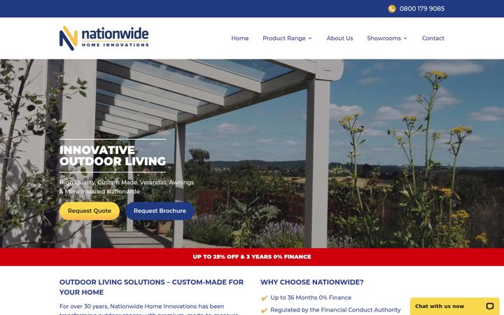 Snímek obrazovky nationwideltd.co.uk