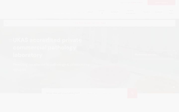 Screenshot of nationwidepathology.co.uk