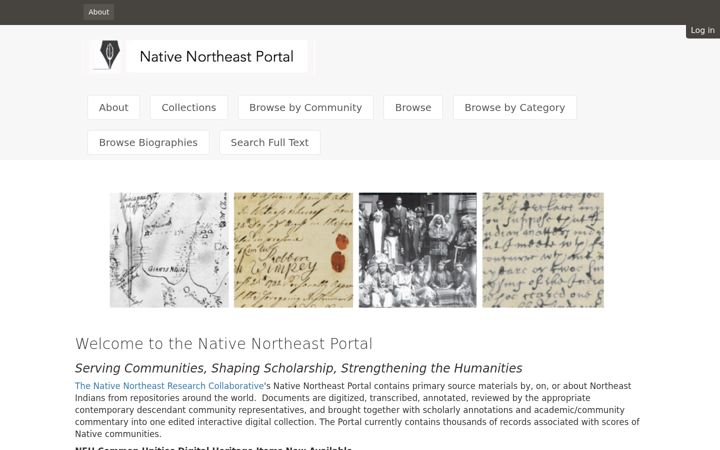 Screenshot of nativenortheastportal.com