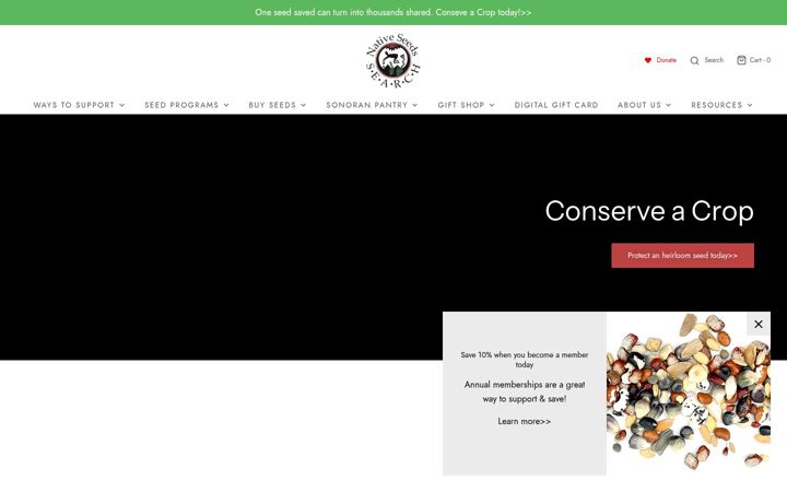 Screenshot of nativeseeds.org