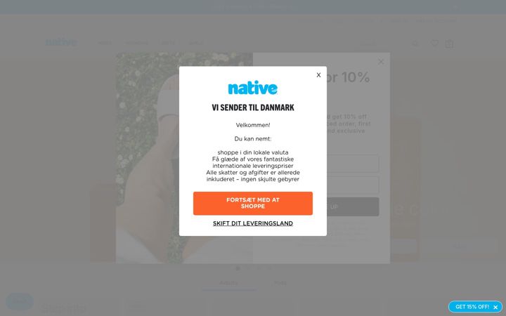 Screenshot of nativeshoes.com