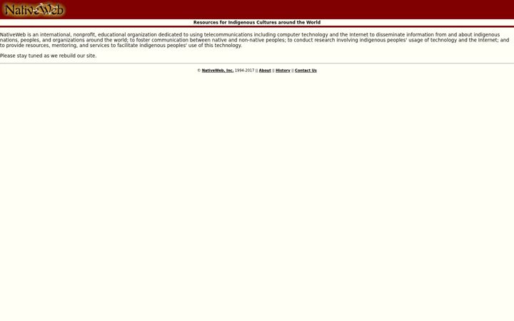 Screenshot of nativeweb.org