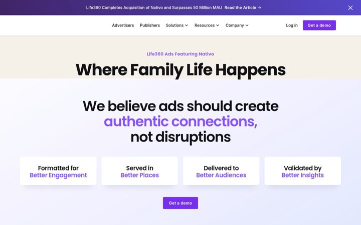 Screenshot of nativo.net