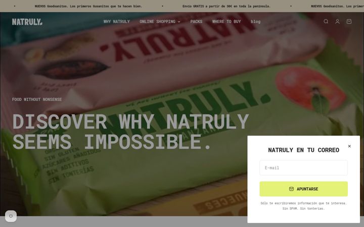 Screenshot of natruly.com