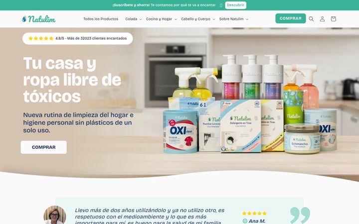 Screenshot of natulim.com