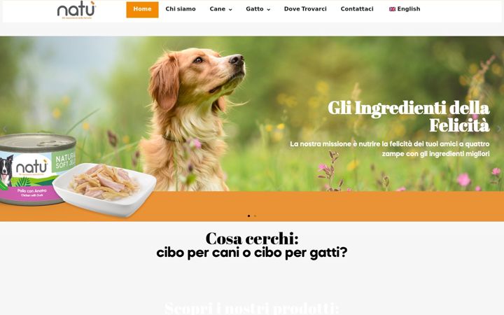 Screenshot di natupetfood.it