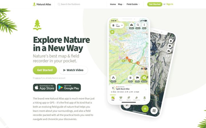 Screenshot of naturalatlas.com