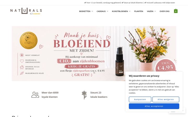 Snímek obrazovky naturals.nl