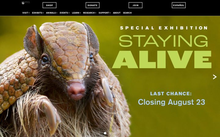 Screenshot of naturalsciences.org
