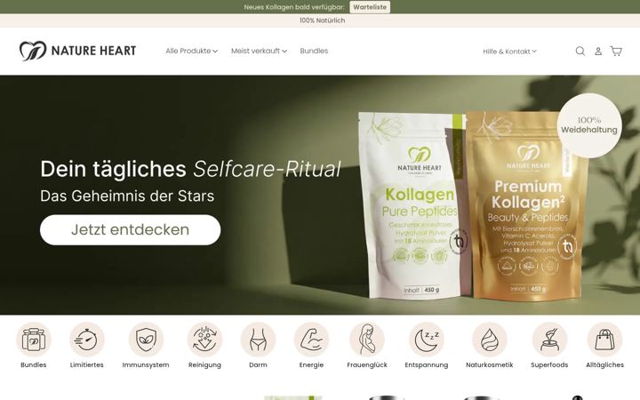 Screenshot of nature-heart.de