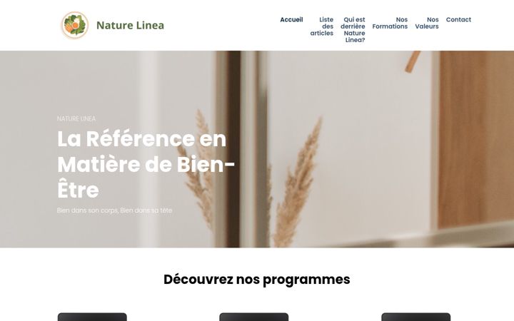 Screenshot ta' nature-linea.com