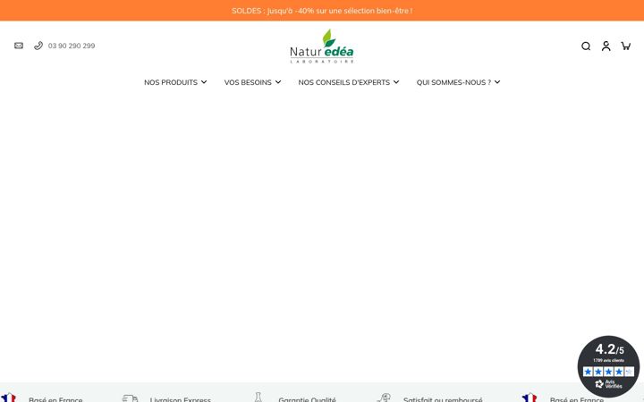 Skærmbillede af naturedea.com