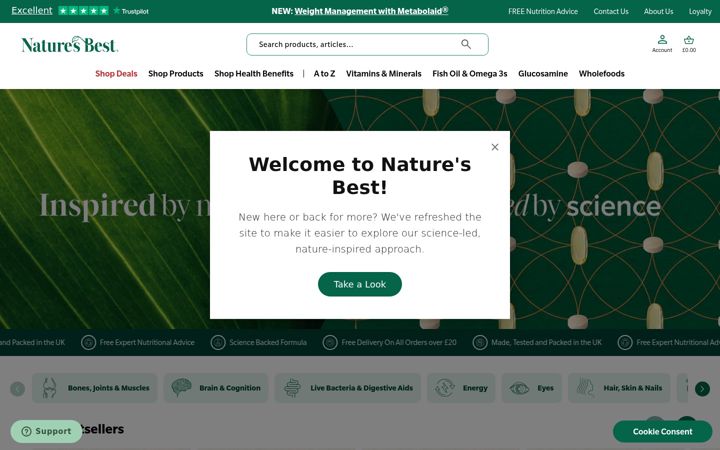 Screenshot of naturesbest.co.uk