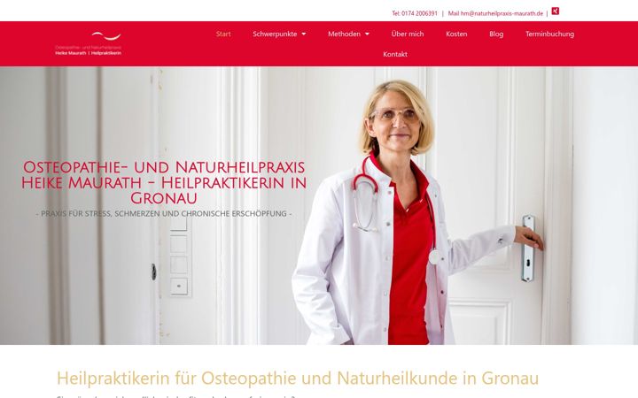 Skjermbilde av naturheilpraxis-maurath.de