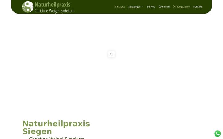 Екранна снимка на naturheilpraxis-weigel-sydekum.de