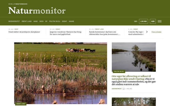 Ekraanipilt saidist naturmonitor.dk