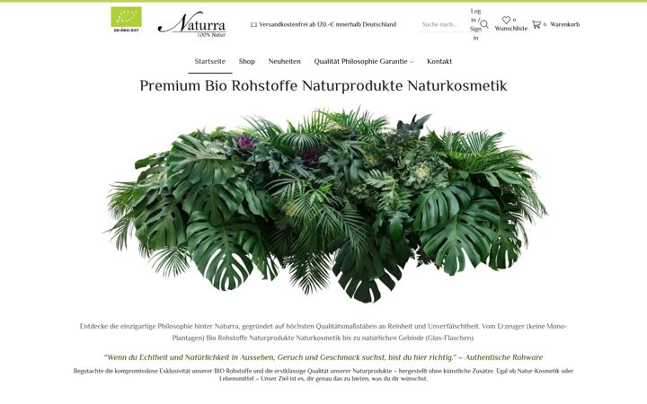 Screenshot of naturra.de