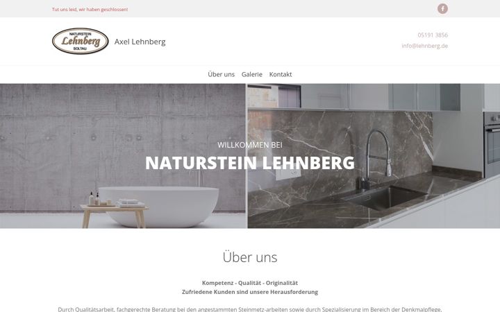 Screenshot of naturstein-lehnberg.de