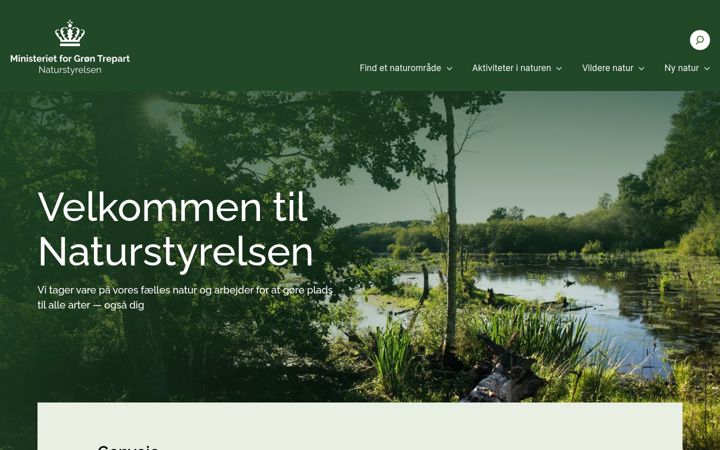 Screenshot of naturstyrelsen.dk