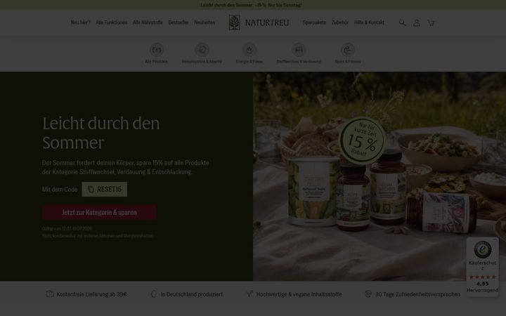 Screenshot ta' naturtreu.at
