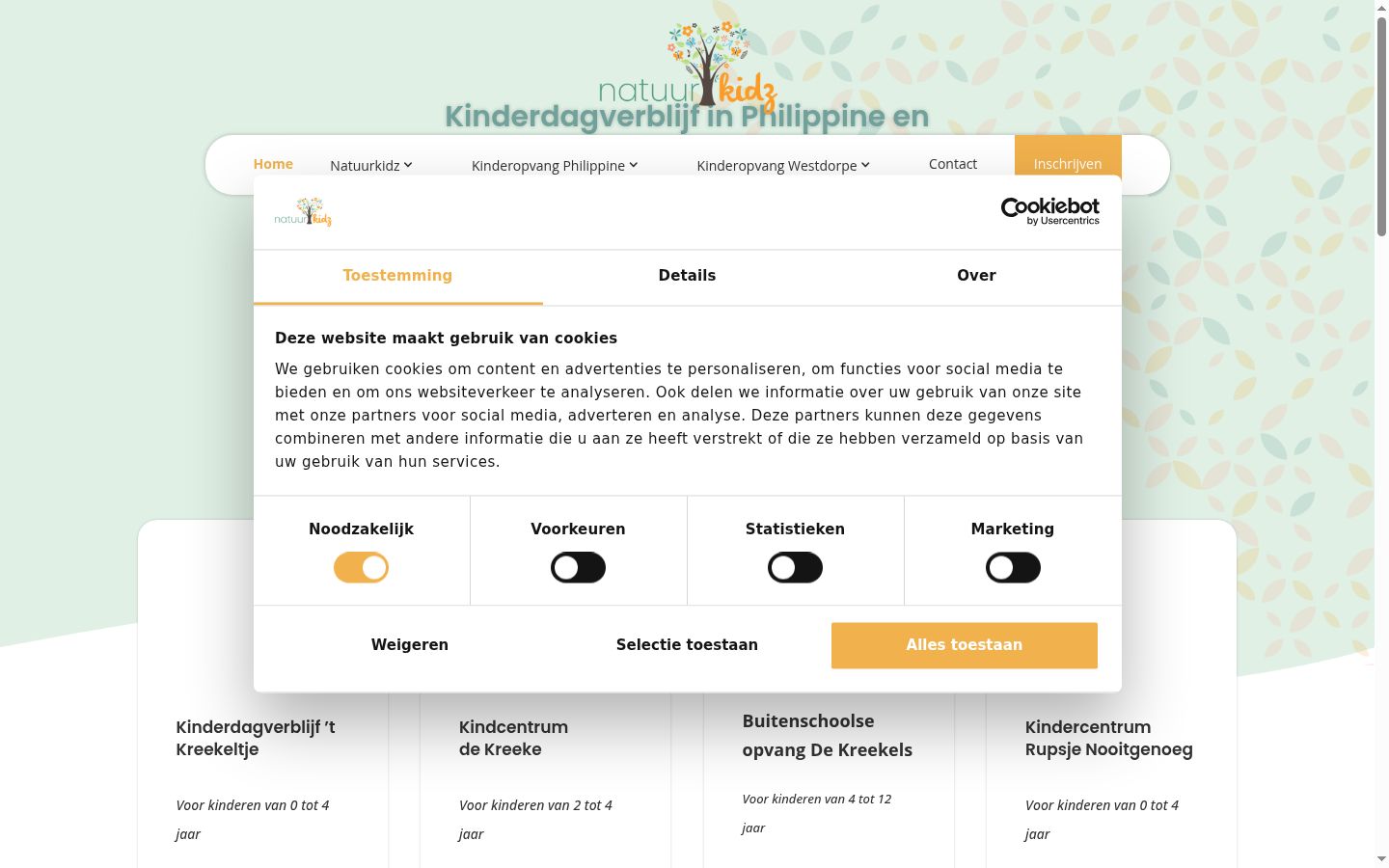 Screenshot tal-banner tal-kunsens muri qabel kwalunkwe interazzjoni