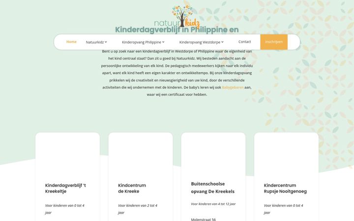 Screenshot of natuurkidz.nl