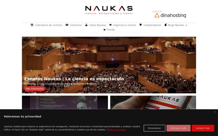 Screenshot of naukas.com