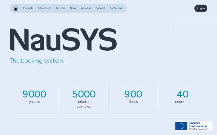 Screenshot of nausys.com