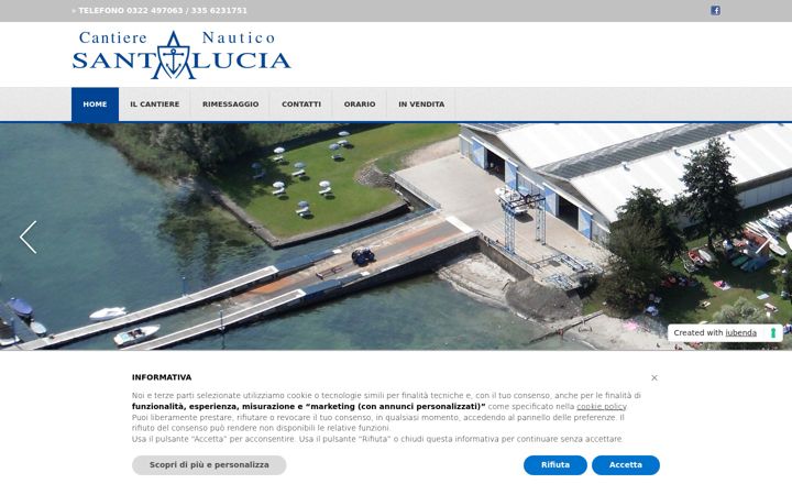 Screenshot of nauticasantalucia.it