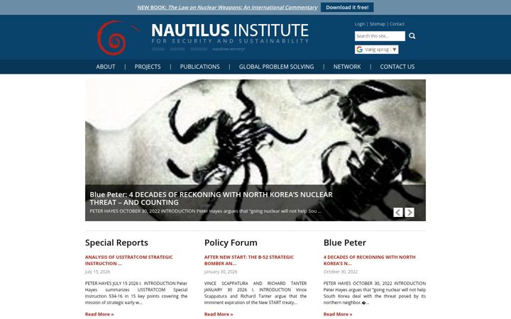 Screenshot di nautilus.org