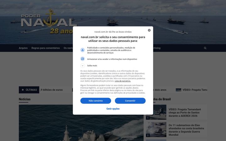 Screenshot of naval.com.br