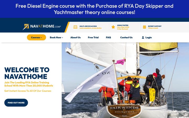 Screenshot of navathome.com