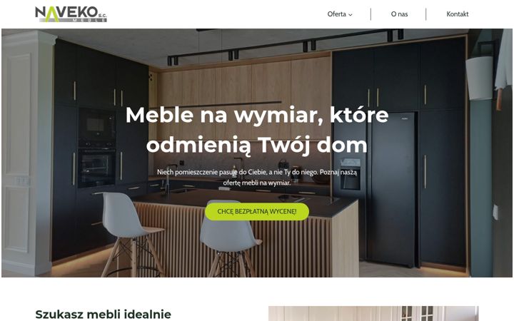 Screenshot stránky navekosc.com