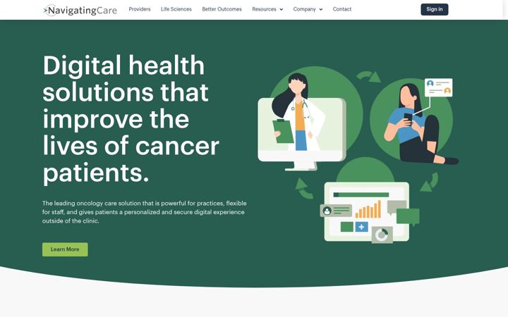 Screenshot of navigatingcare.com