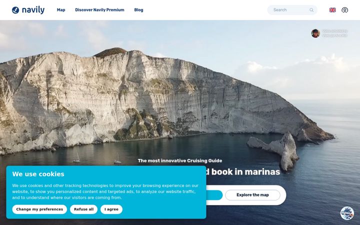 Screenshot of navily.com