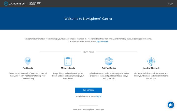 Screenshot of navispherecarrier.com