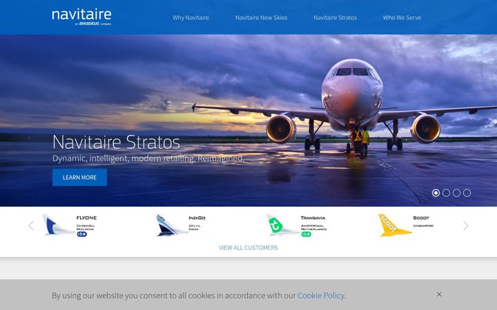 Screenshot of navitaire.com
