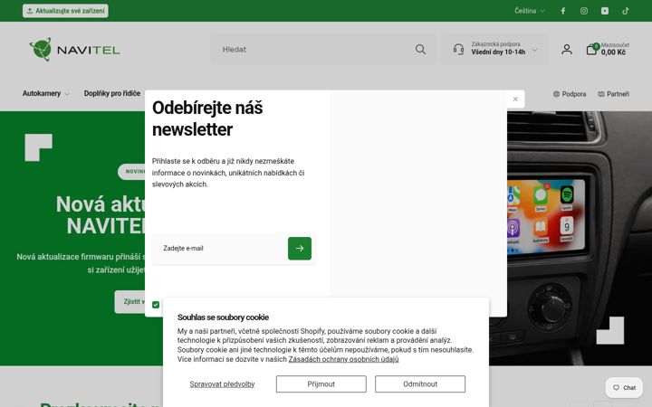 Screenshot of navitel.cz