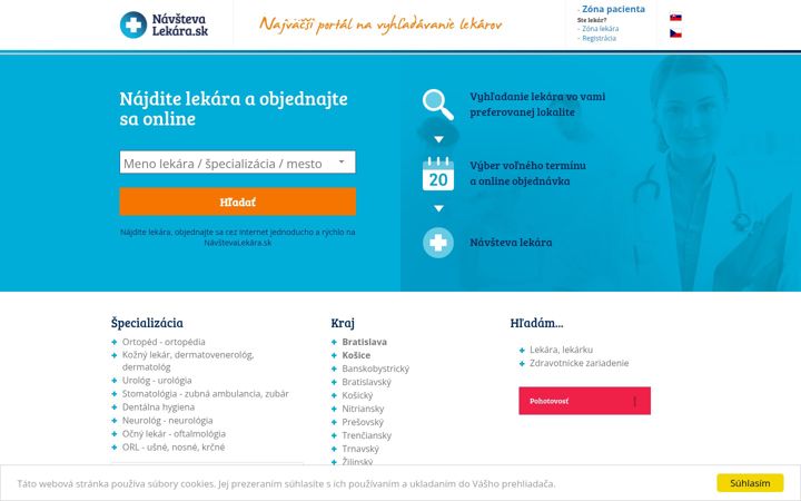 Skærmbillede af navstevalekara.sk