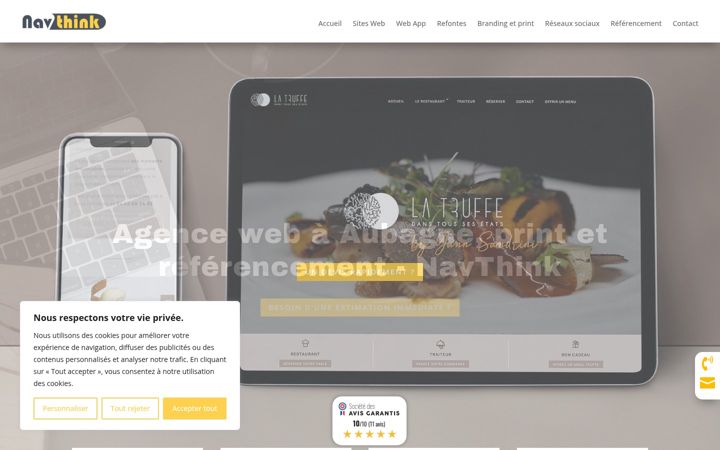 Screenshot di navthink.fr
