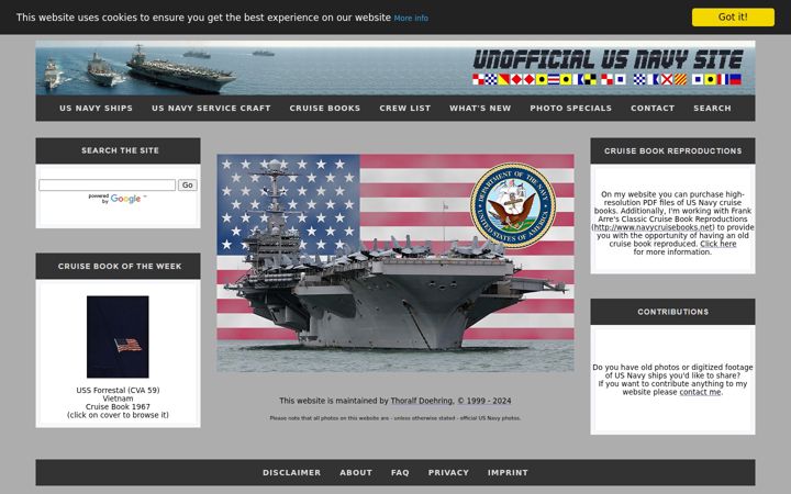 Screenshot of navysite.de