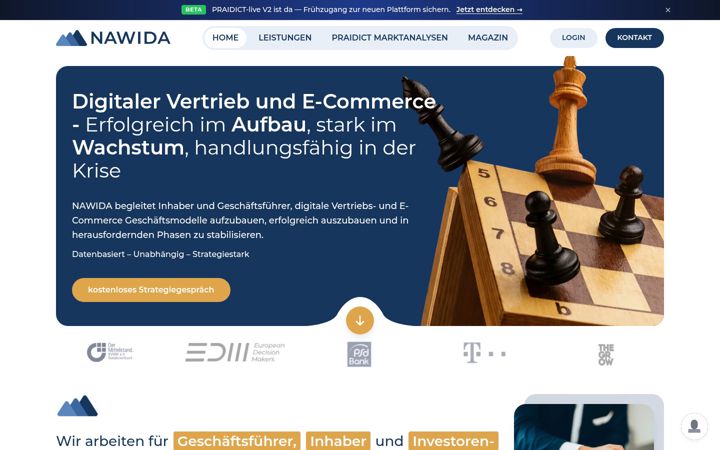 Screenshot of nawida.de