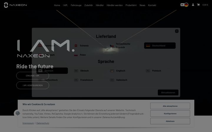 Screenshot of naxeon.de