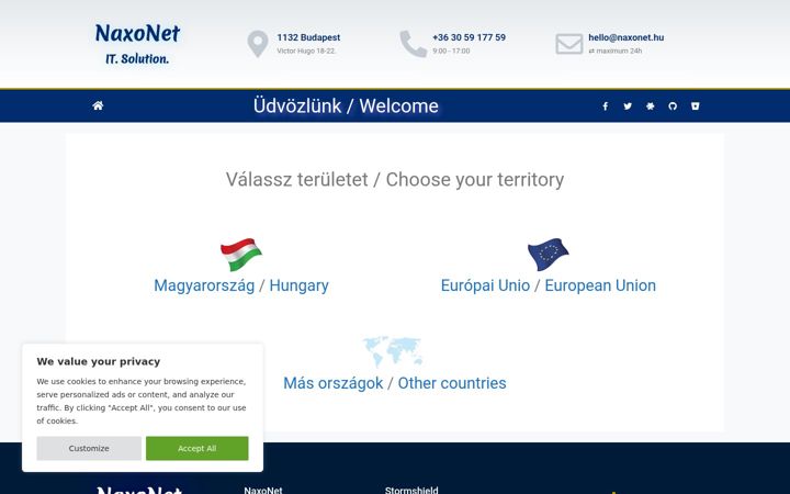 Screenshot of naxonet.eu