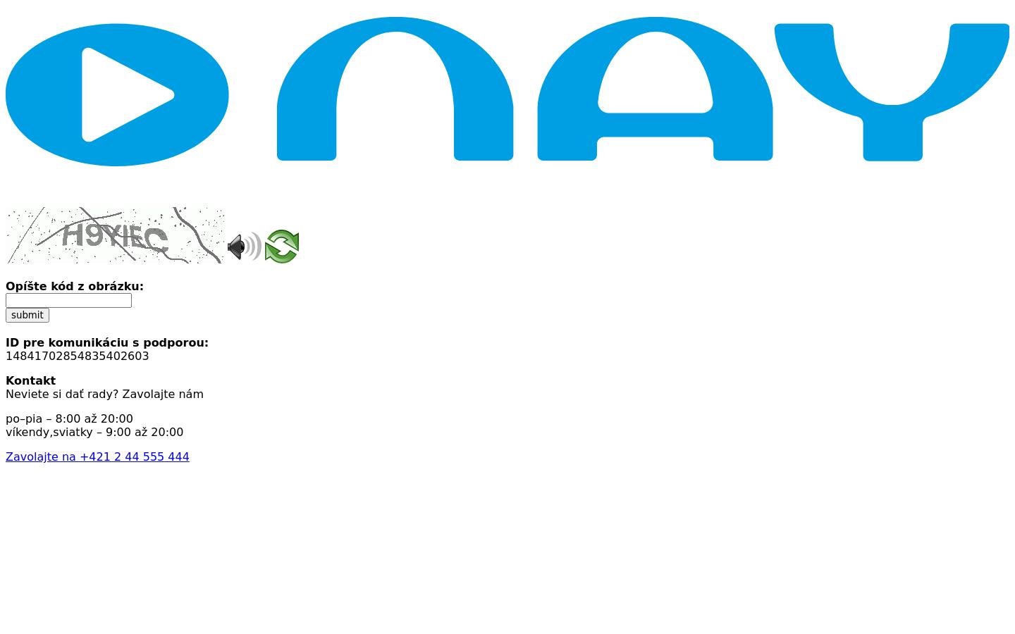 Screenshot of nay.sk