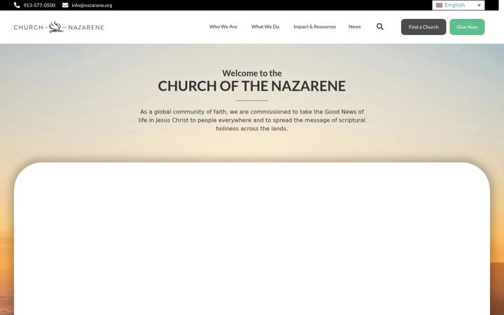 Screenshot of nazarene.org